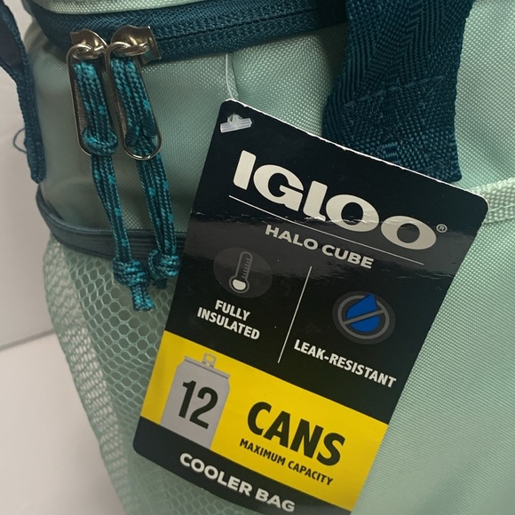 Igloo 12 Cans Soft Halo Cube Cooler Bag NWT - Picture 6 of 11
